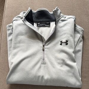 Under Armour Light Gray 1/4 Zip Performance Pullover